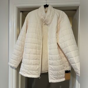 The North Face NWT Cream Reversible Winter Puffer Quilted Jacket Sz 1x